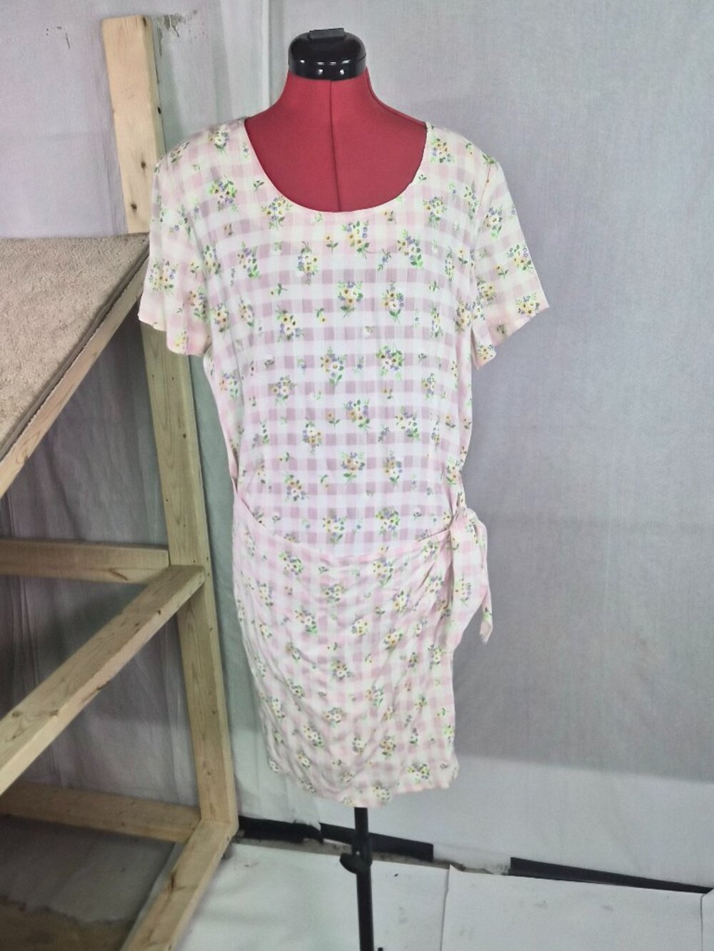 VTG Christy Lynn Knee Length Wrap Dress Size 13/14 Fairy Ethereal Cottage F865